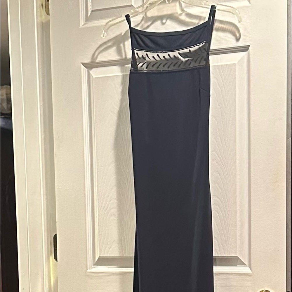 Rampage dark blue/navy Dress with Sheer Detail